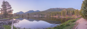 Sunrise at Sprague Lake, Rocky Mountain National Park, Estes Park, Colorado, June 4th 2017