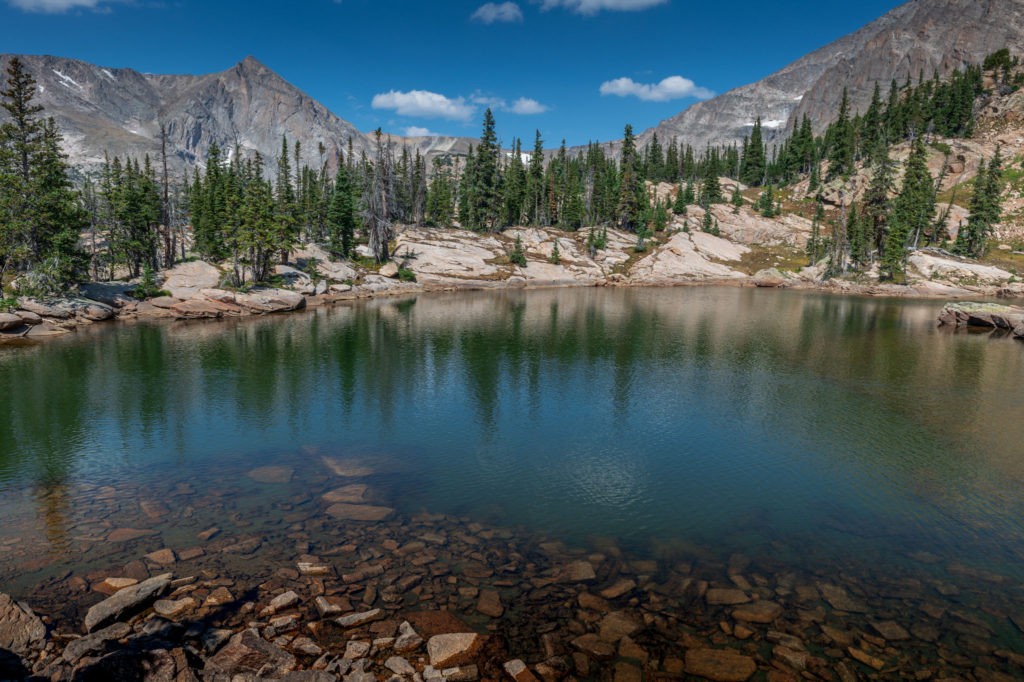 Castle Lake in the Wild Basin of Rocky Mountain National Park