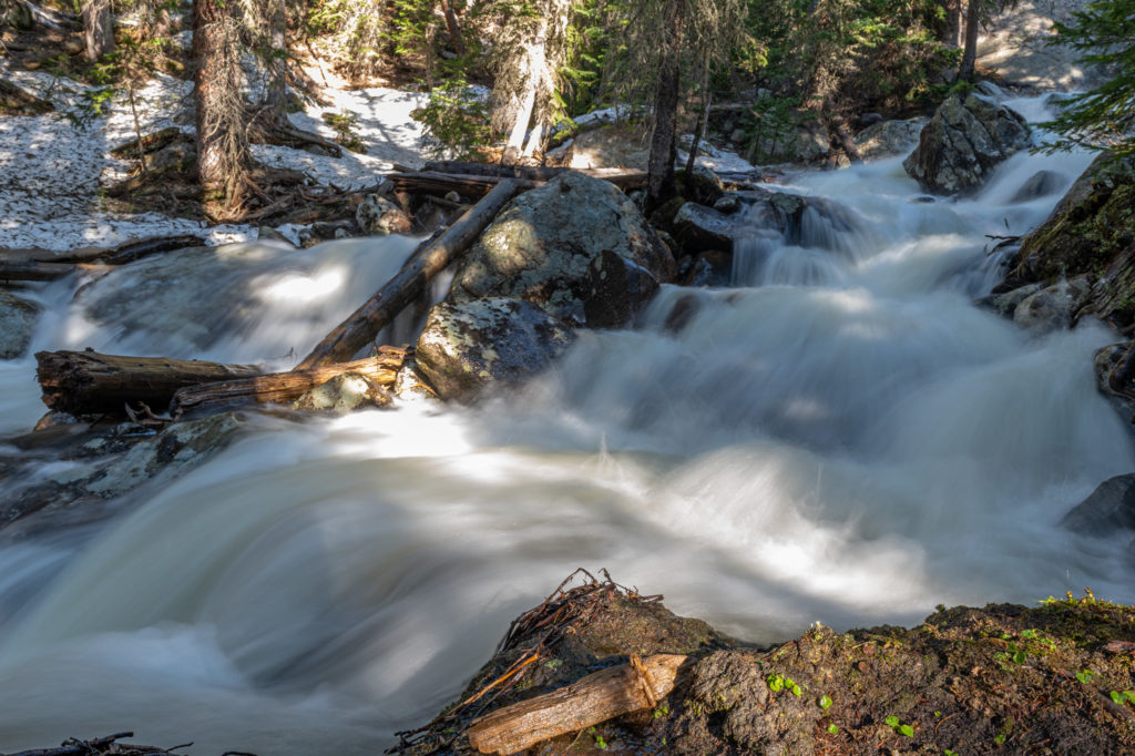 Lyric Falls, water fall in Rocky Mountain National Park