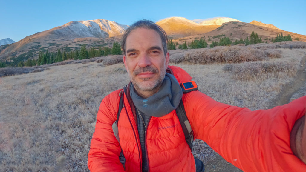 Dave Spates selfie mount massive trail