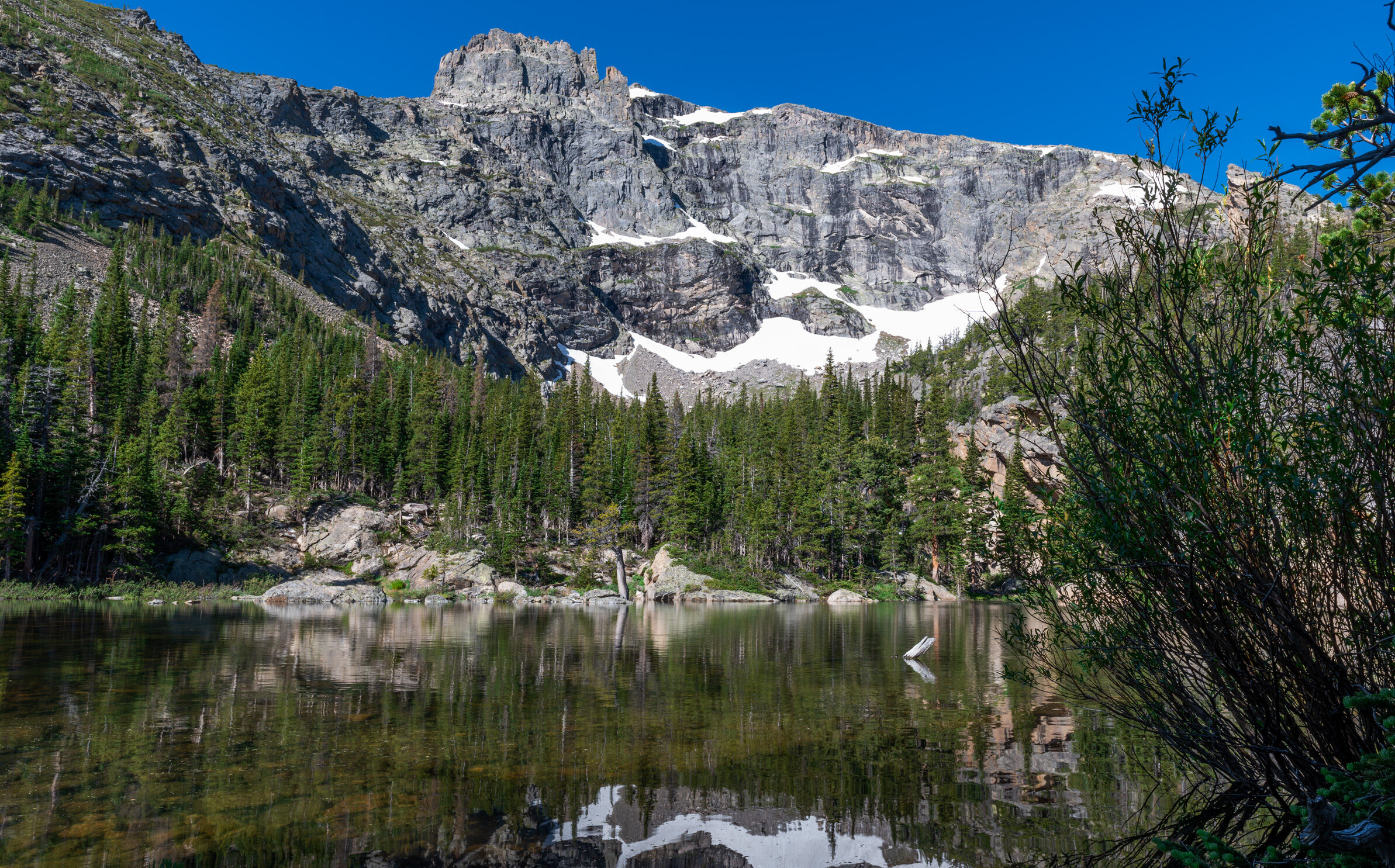 Loomis Lake, (10,240') an alpine lake in Rocky Mountain National Park, Colorado, that is often less visited.